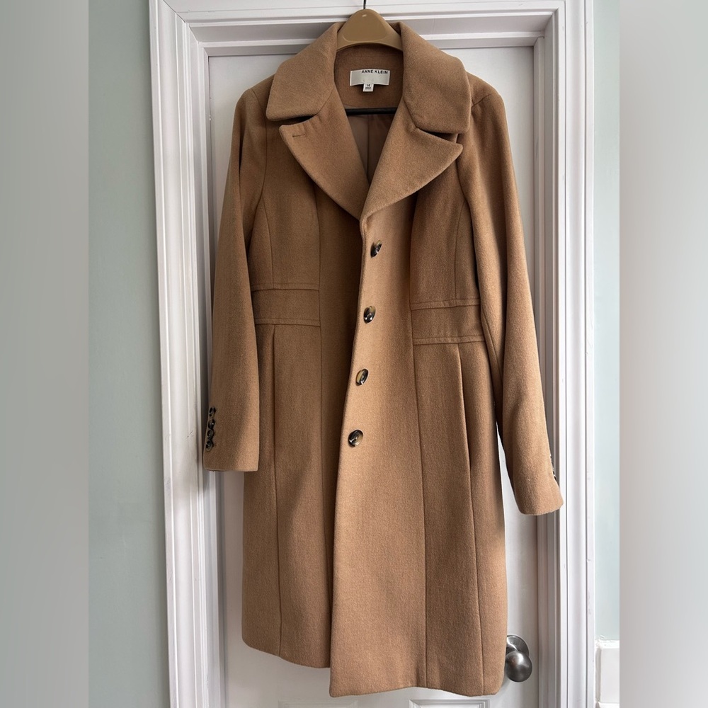 Anne Klein wool blend coat. Size 14. Excellent condition.